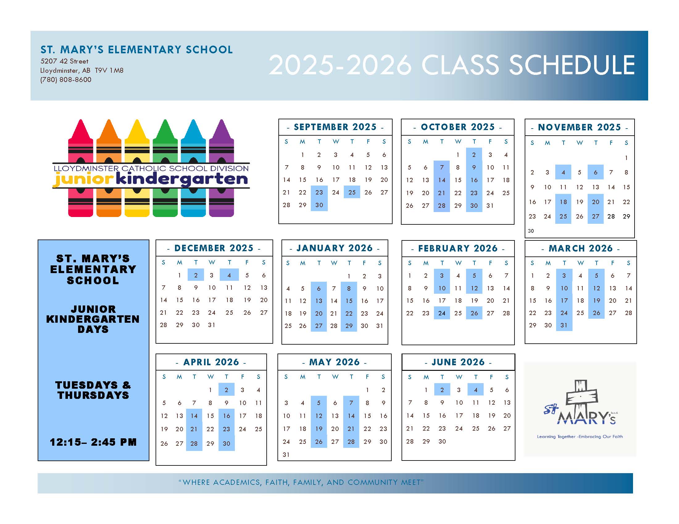 SM Final 2025 2026 School Year Calendar SM JK