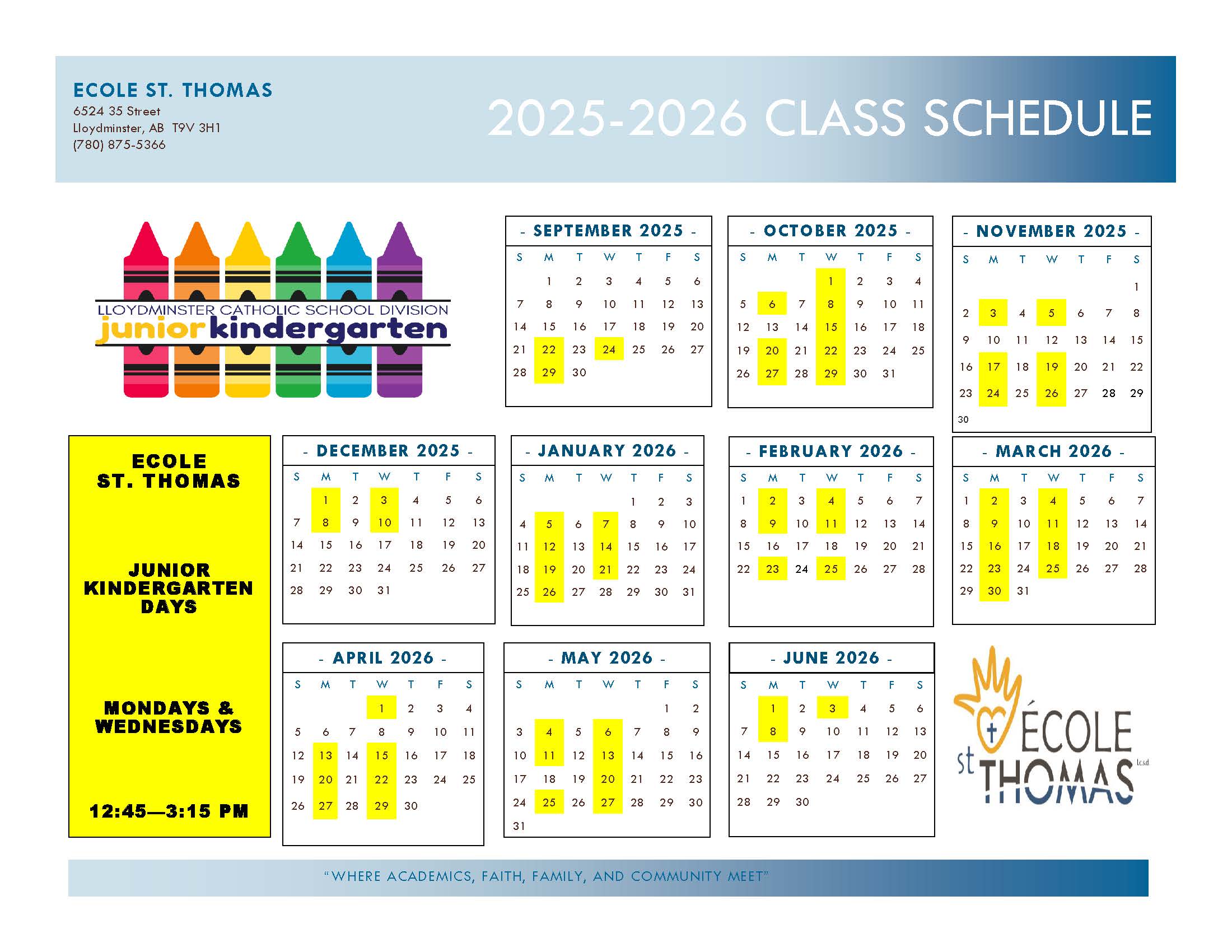 ST Final 2025 2026 School Year Calendar ST JK